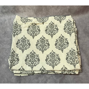 Elrene Home Fashions‎ Cloth Napkins 4 Set 100% Cotton Abstract Floral Gray Cream